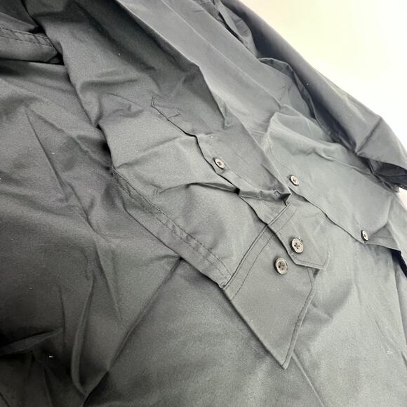 H&M Men's Size Large Black Slim Fit Turndown Button Down Long Sleeve Iron Shirt - Picture 10 of 16